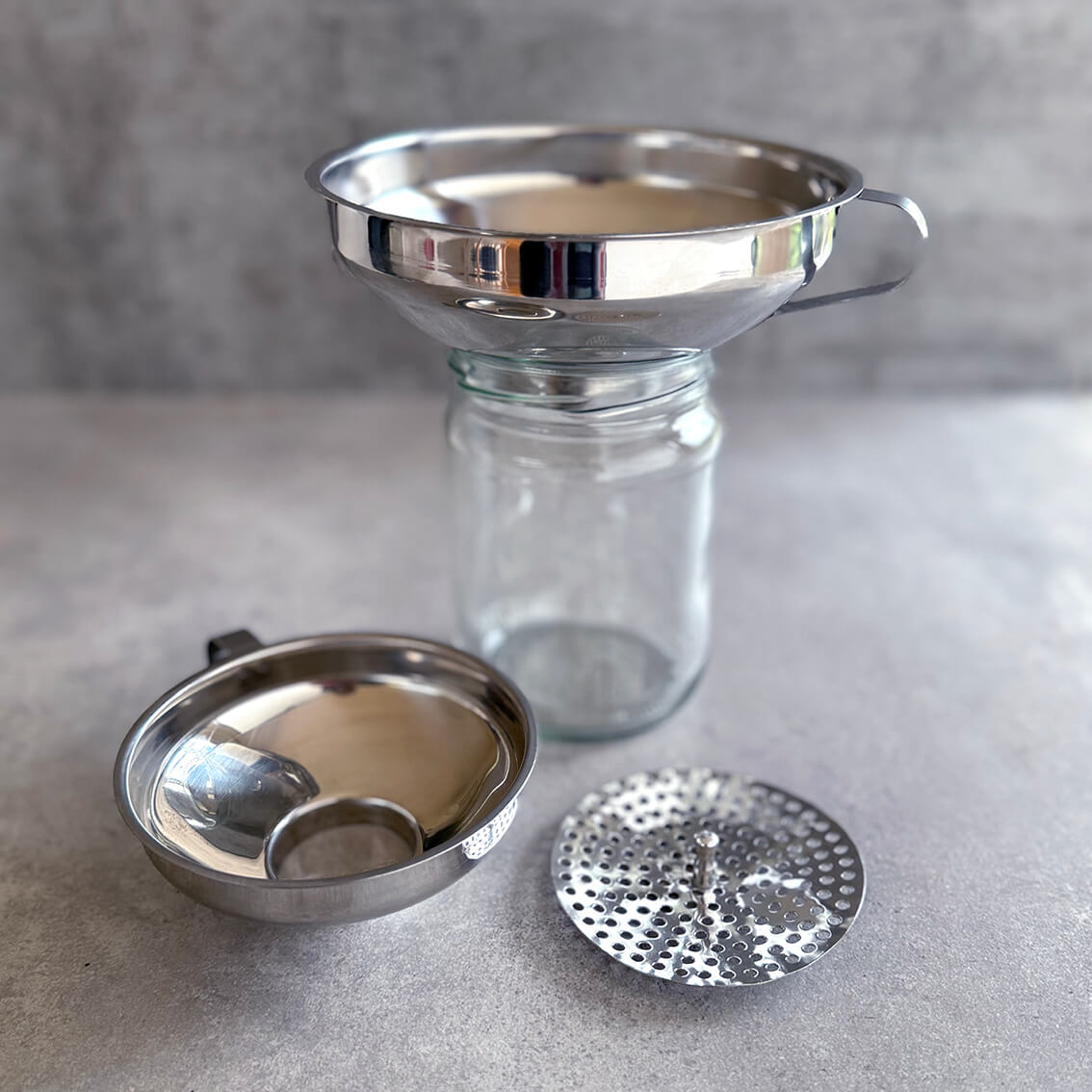 Funnel Set with Strainer for Wide and Regular Mouth Mason Jars – FreshPrep