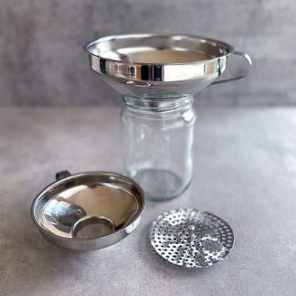 Funnel Set with Strainer for Wide and Regular Mouth Mason Jars