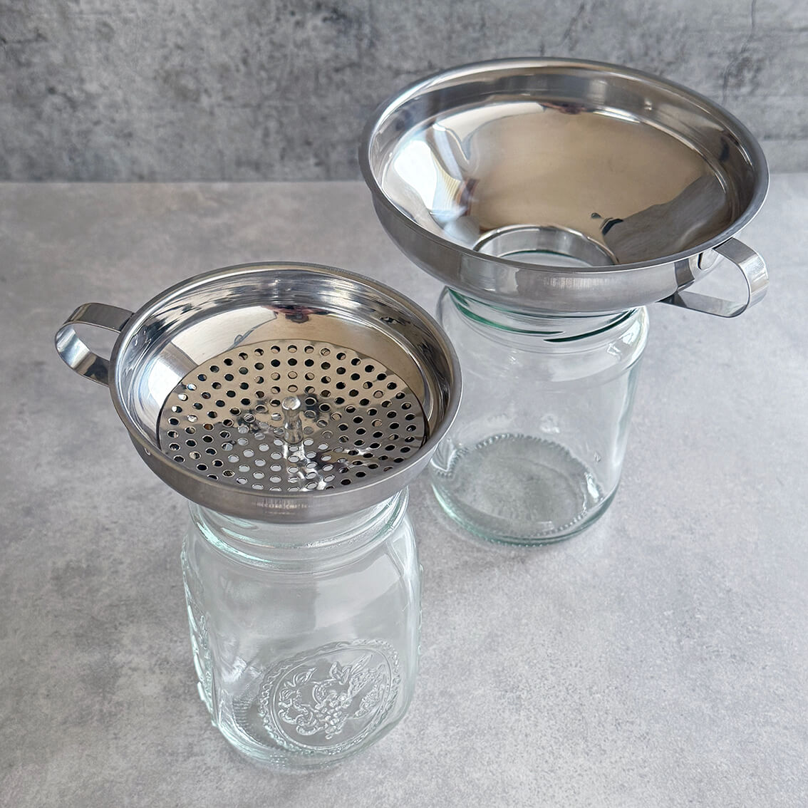 Funnel Set with Strainer for Wide and Regular Mouth Mason Jars