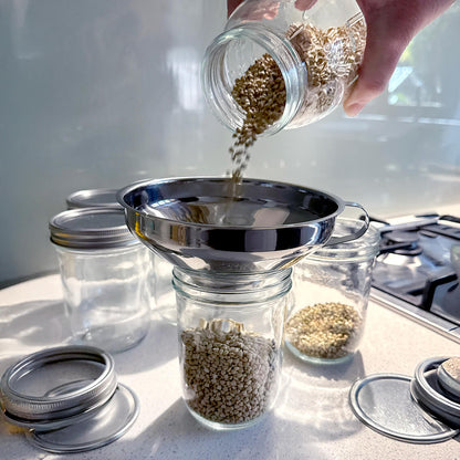 Funnel Set with Strainer for Wide and Regular Mouth Mason Jars