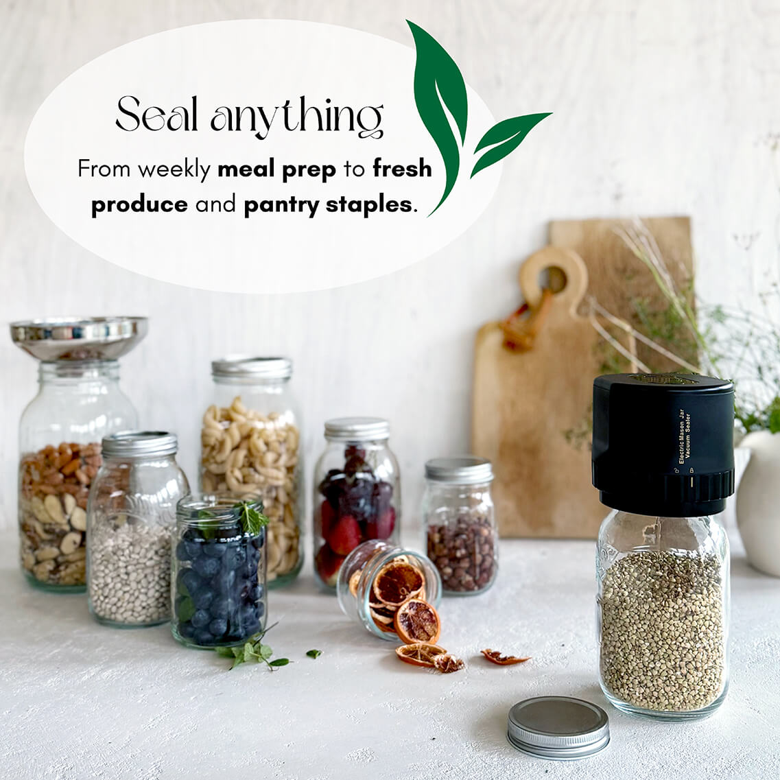 FreshPrep™ Mason Jar Sealer
